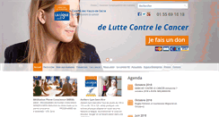 Desktop Screenshot of liguecancer92.org